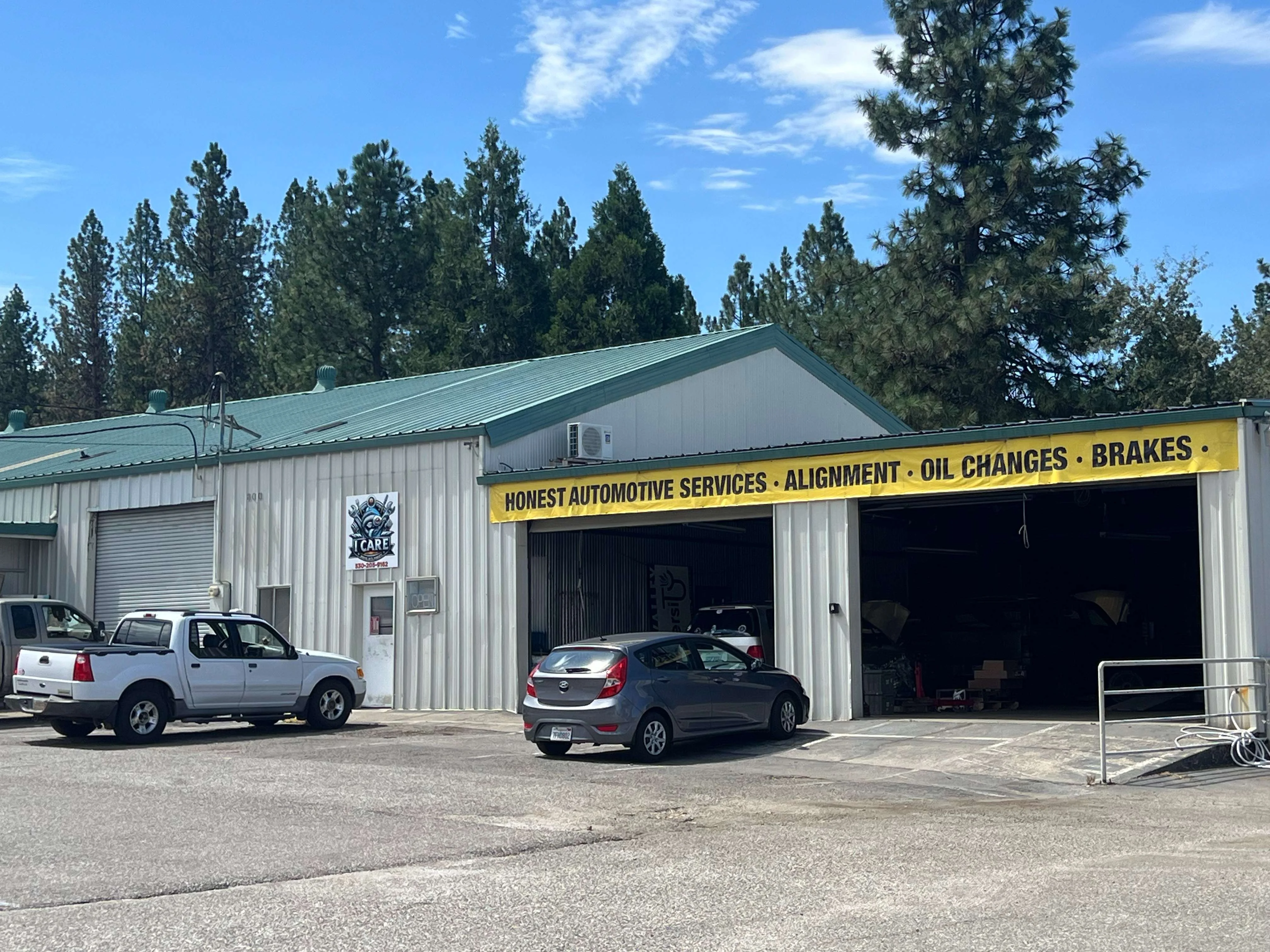 I Care Automotive shop exterior in Grass Valley